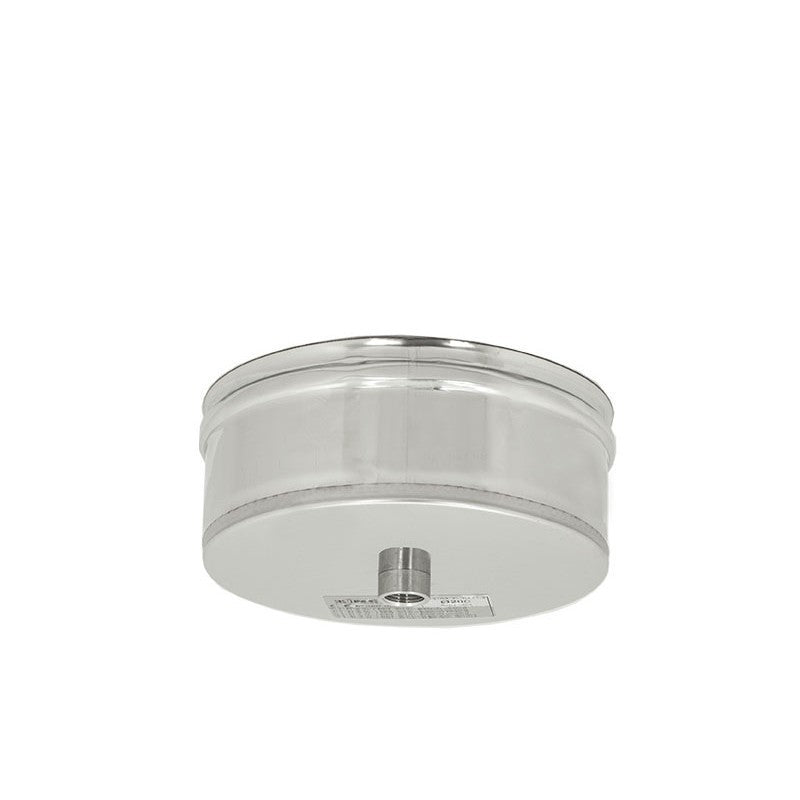 Tappo INOX 304 con scarico condensa Ø 150