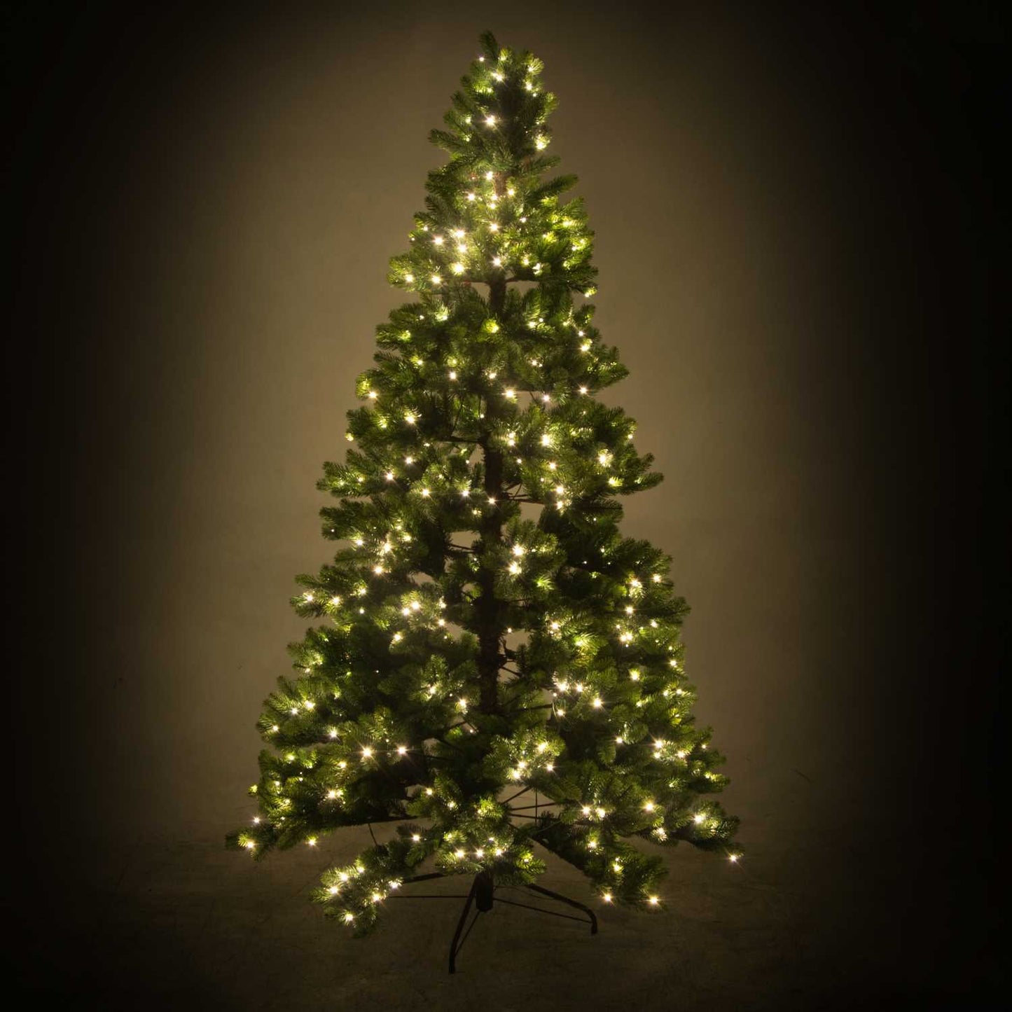 Árbol monte durando 1071 ramas 370 LED verdes cm ø107h180