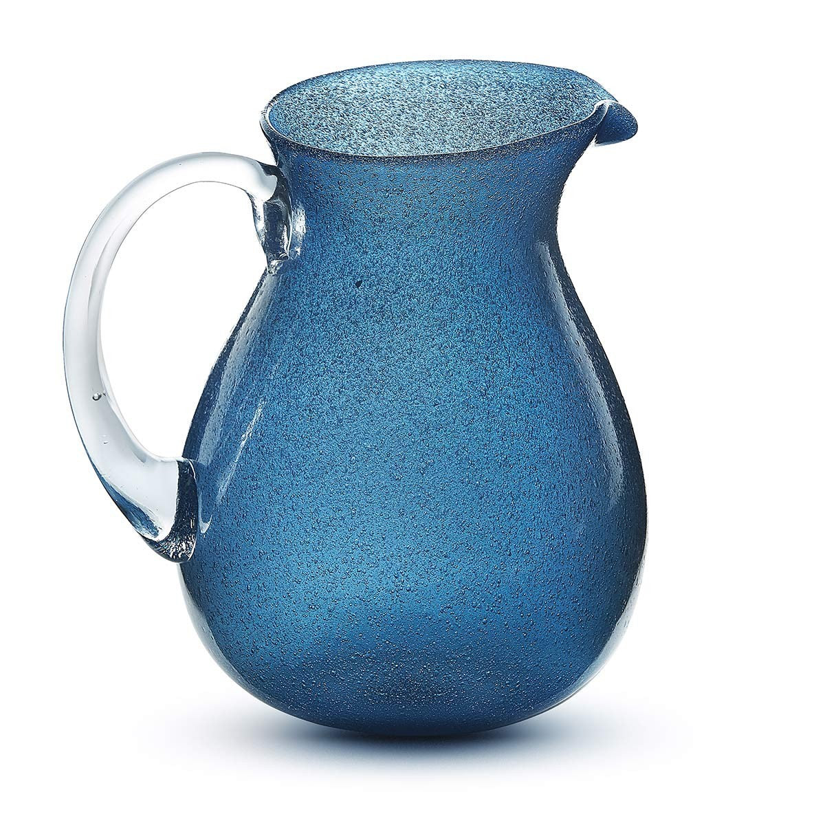 Krug tiefblau Memento Original mundgeblasene Glaskaraffe 1,6 L