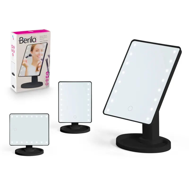 Rectangular LED mirror 16.5x28x6.5h cm