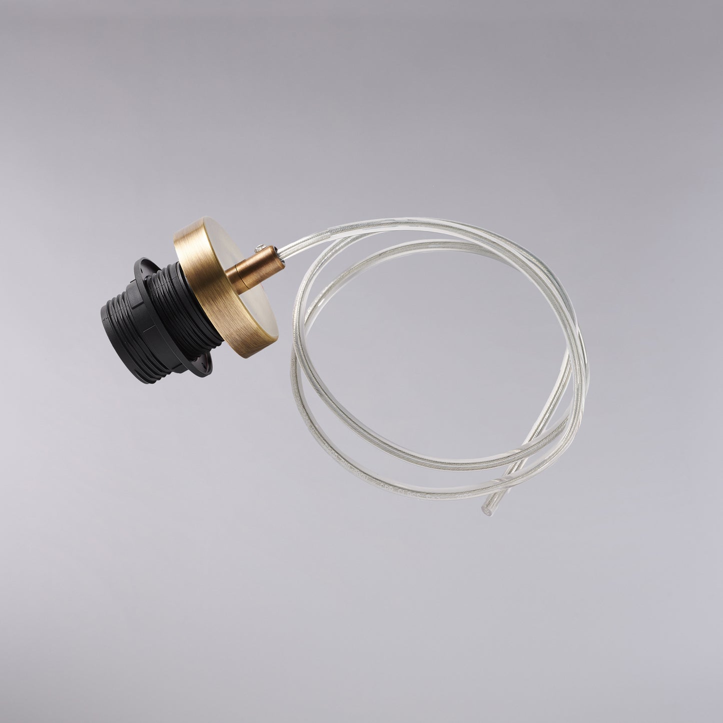 Montatura in ferro bronzato spazzolato con cavo elettrico regolabile senza rosone H.13 - MAX 113 - Ø7