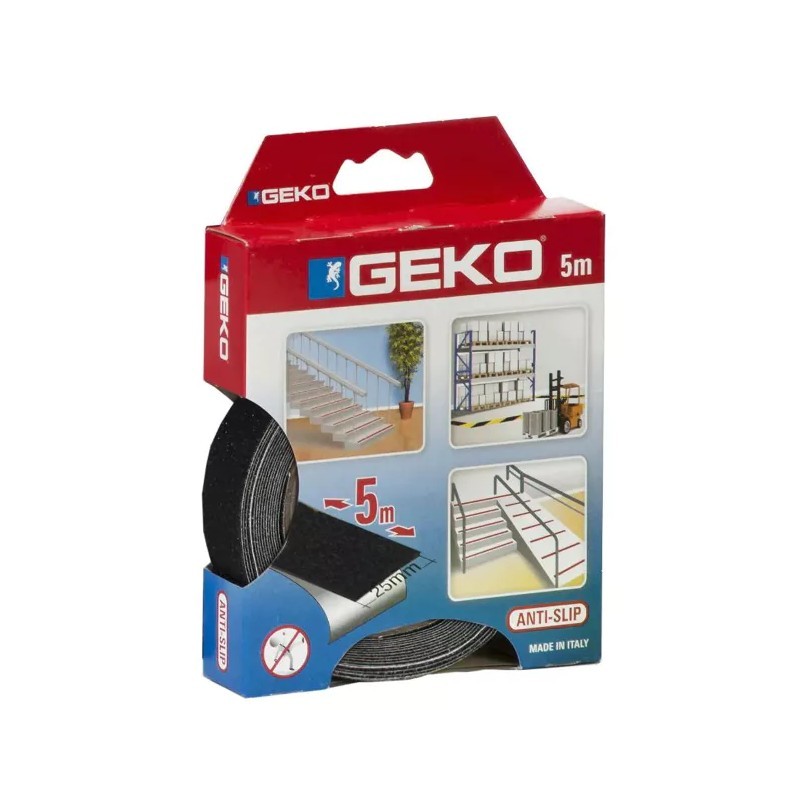 Black anti-slip adhesive tape 25 mm x 5 m