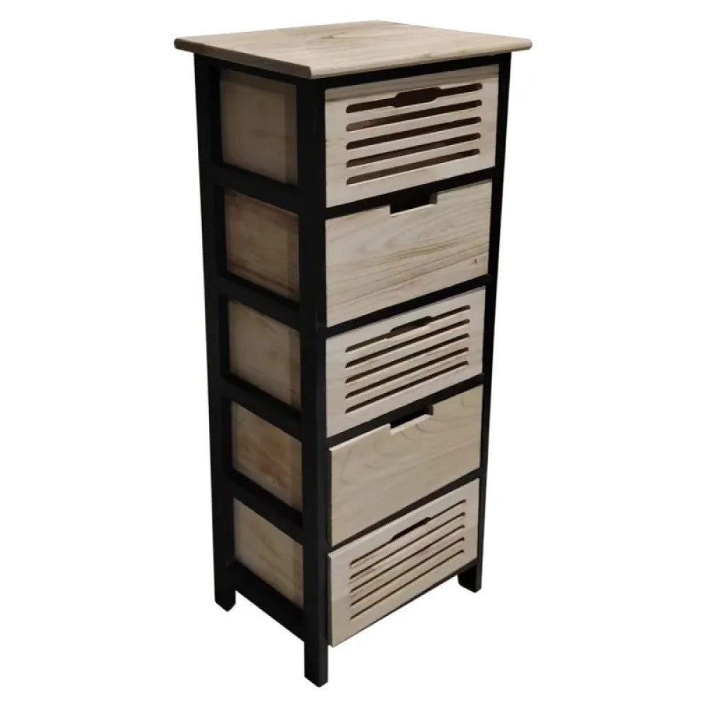 Lume chest of drawers with 5 drawers 34×25×98 cm