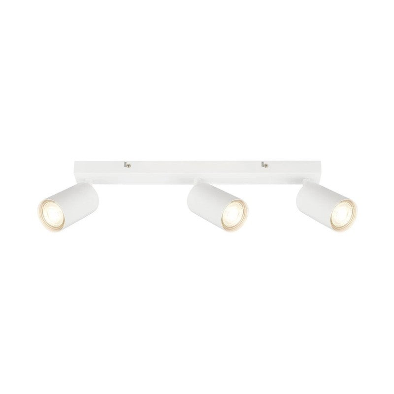 Barra con 3 focos orientables blancos 44 x 5,5 x 15,5 cm