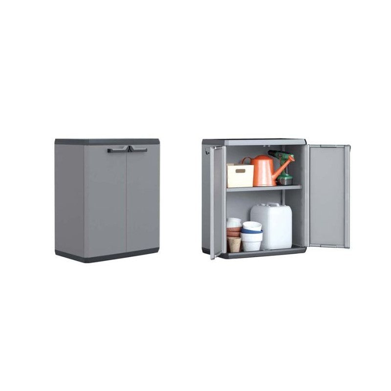 Keter Più armario bajo con 1 balda regulable 68x39x83 h cm