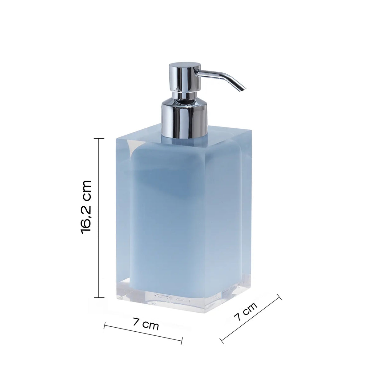 Dosasapone celeste Rainbow 7x7x16,2 cm