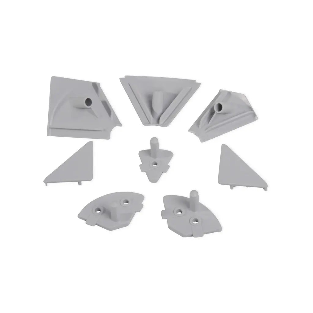 Kit de accesorios para salpicadero Plasline, Tecnoplastica, Gris