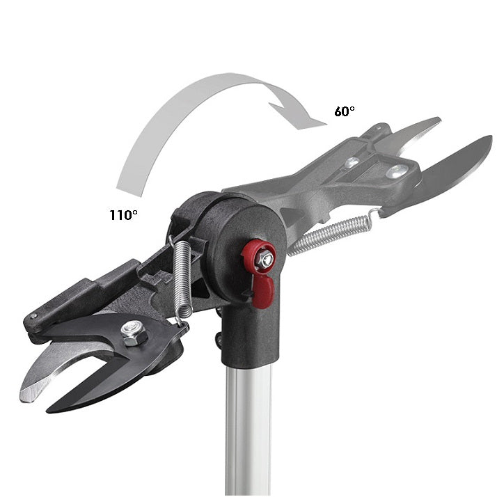 2 m extendable pruner with by-pass blade