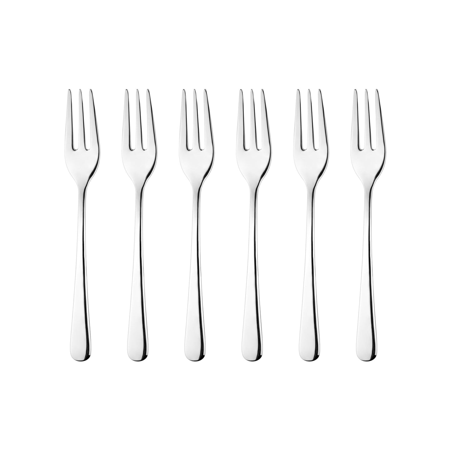 Set mit 6 Zelda-Stahlgabeln 15,5 cm