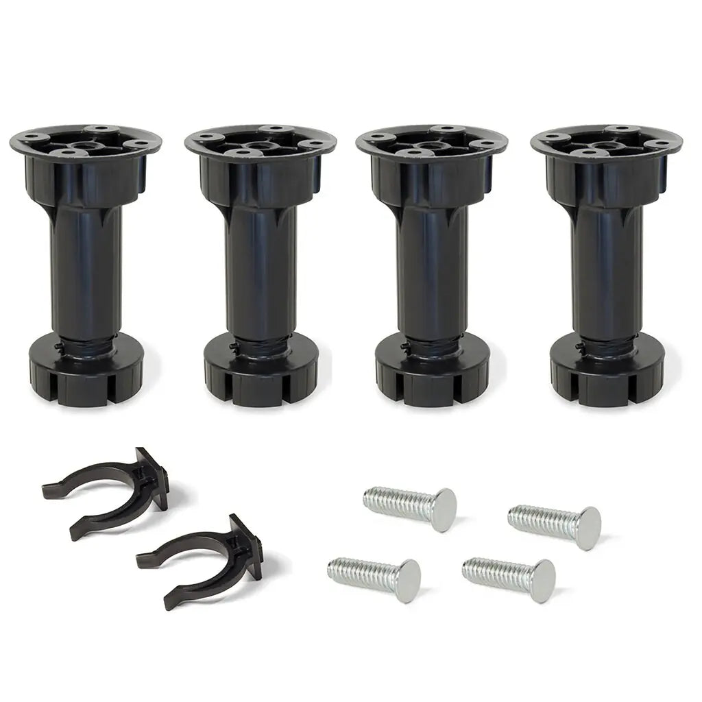Kit pies regulables para mueble Bone H120 mm negro