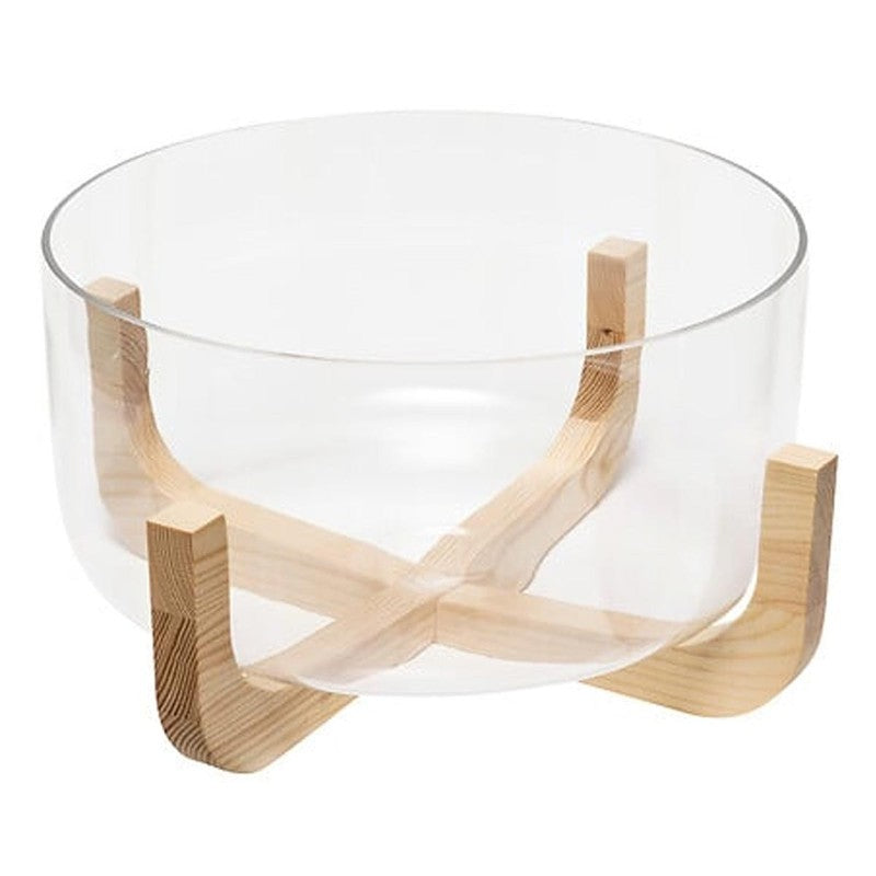 Arha salad bowl with wooden support Ø 24 cm