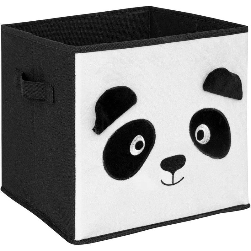 Panda storage box 29x29 cm in velvet
