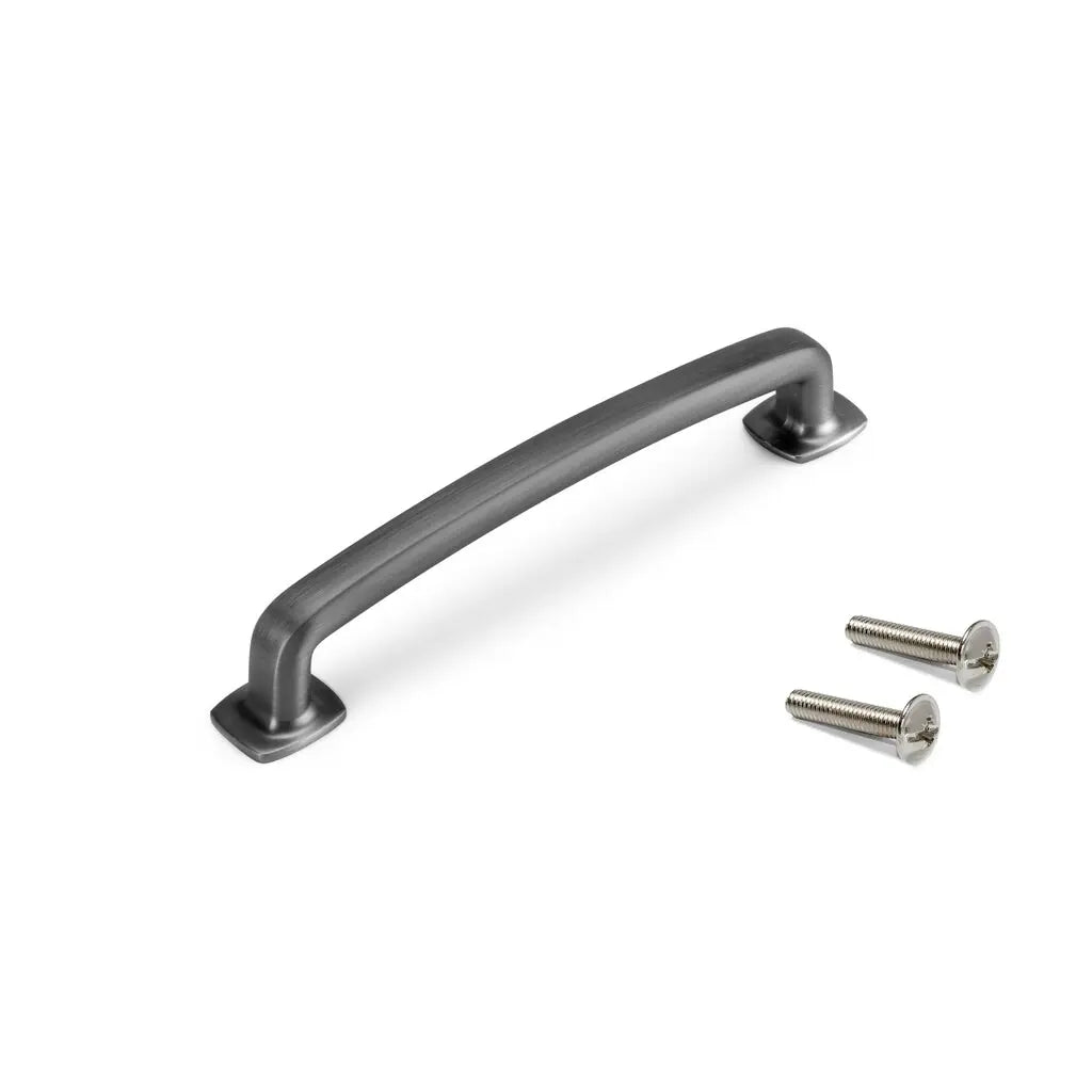 Damasco handle L149 inter. 128mm in satin titanium
