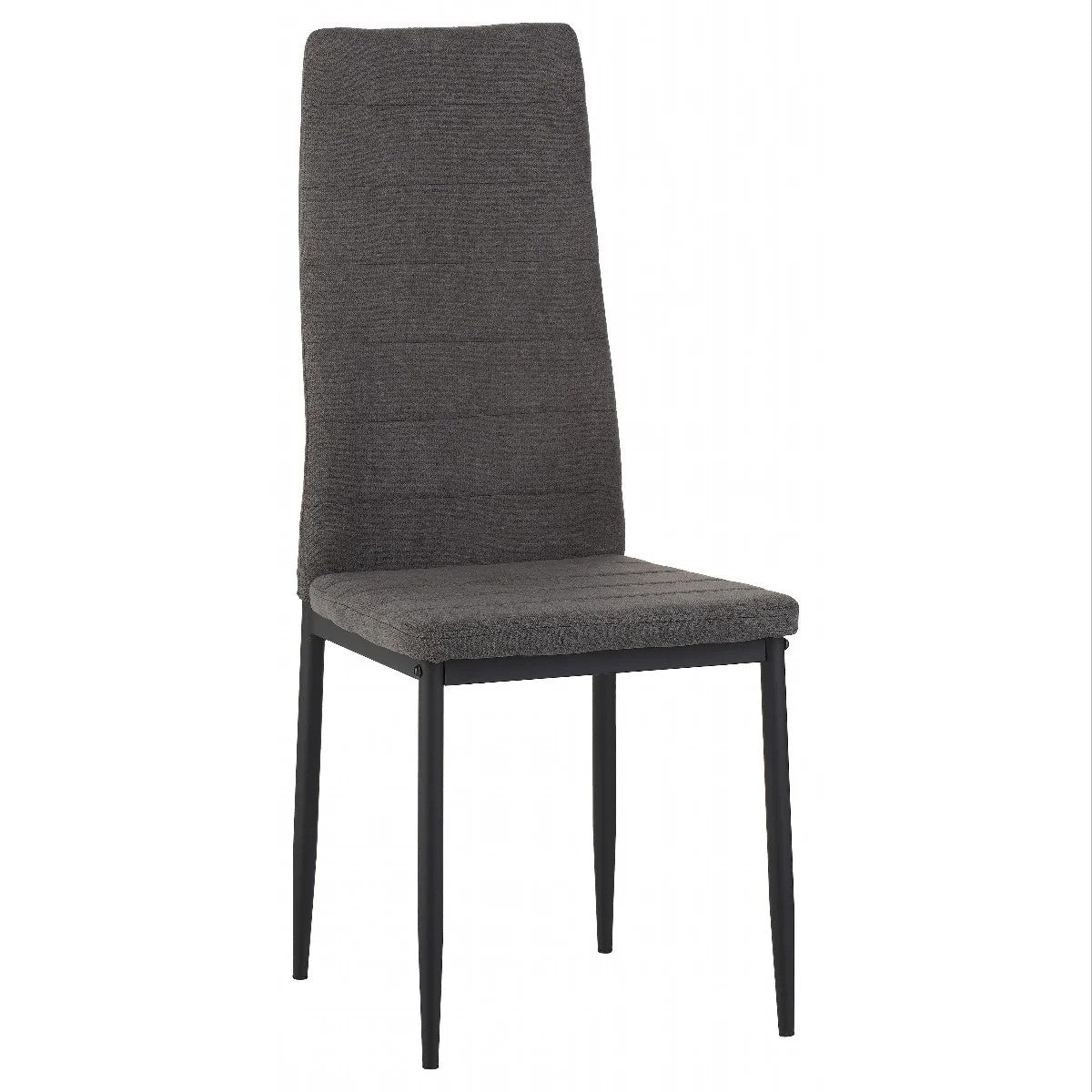 Sedia Dahlia tessuto grigio scuro 42x51x98,5 cm