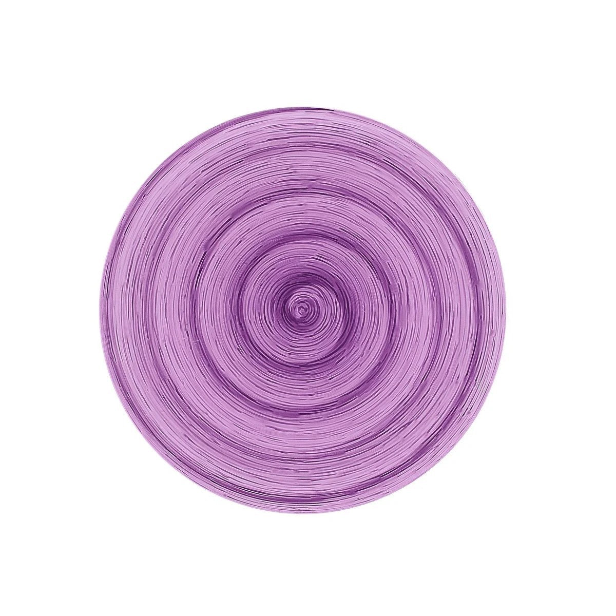 Mauve Memento Table dinner plate in hand-painted ceramic Ø 27.5 cm