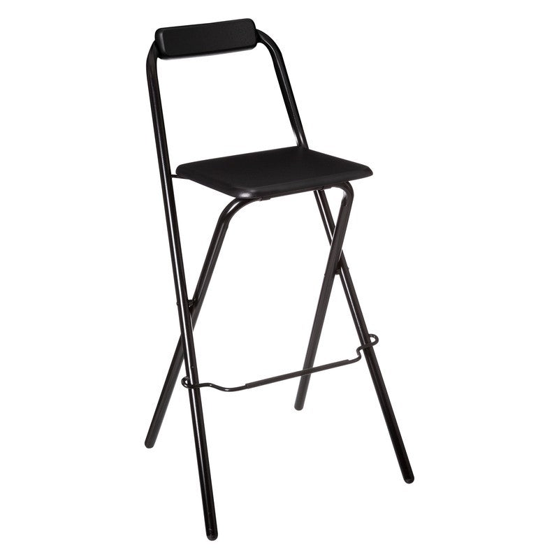 Louna schwarzer klappbarer Barhocker 50x51x97h cm
