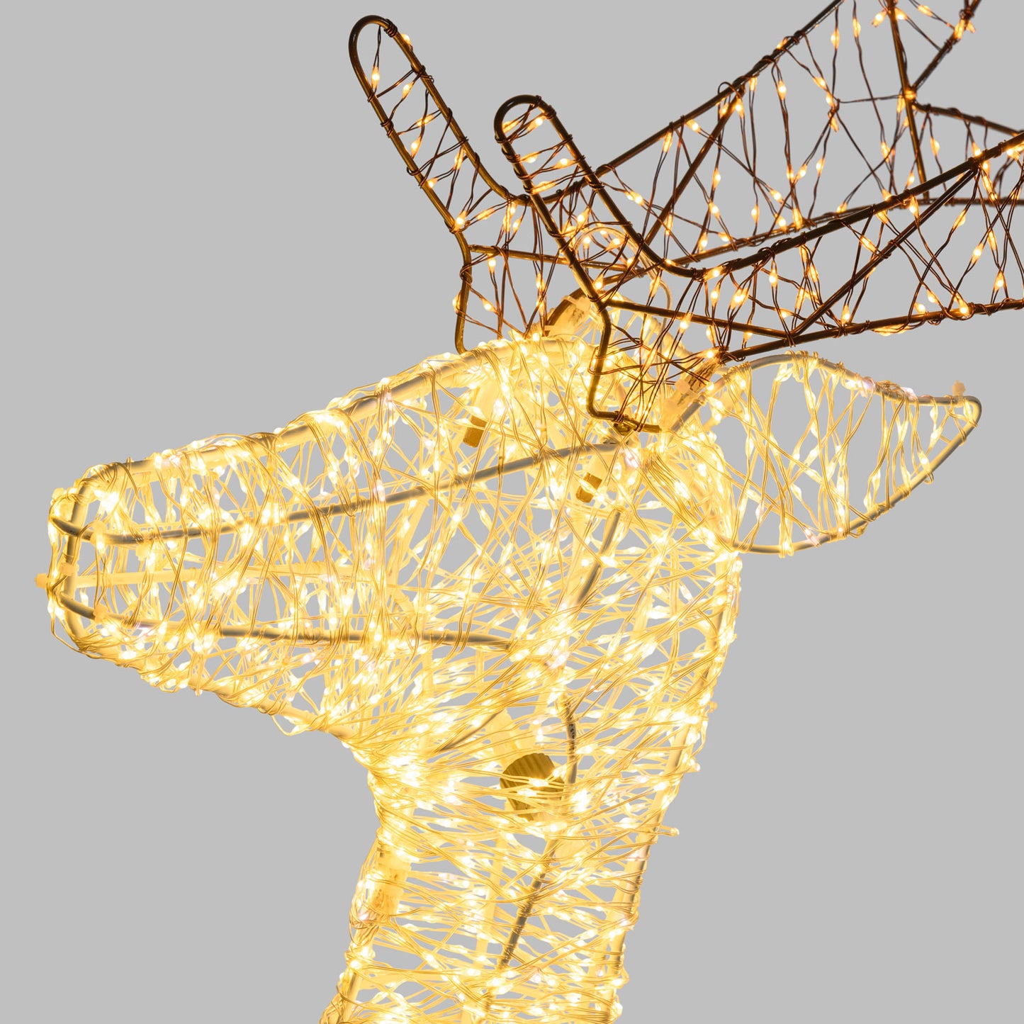 Renna 3D H130cm con zampa alzata