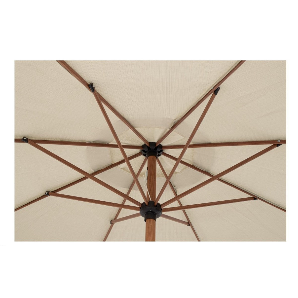 Paraguas Bizzotto Palinuro con articulación de 3 m, color natural