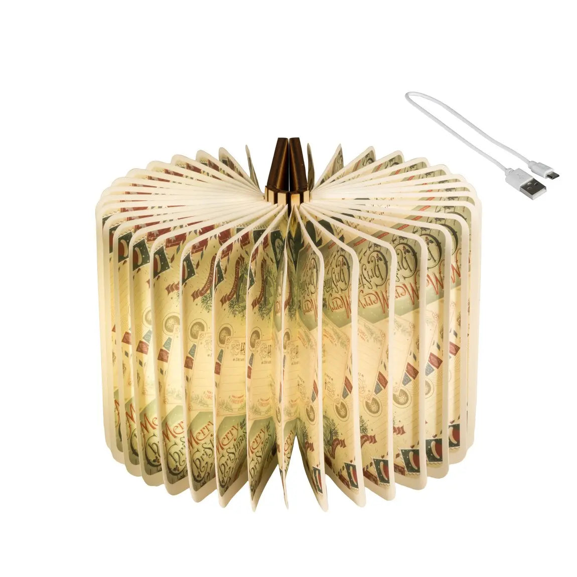 Lampada libro LED bianco caldo e freddo H8,5 cm