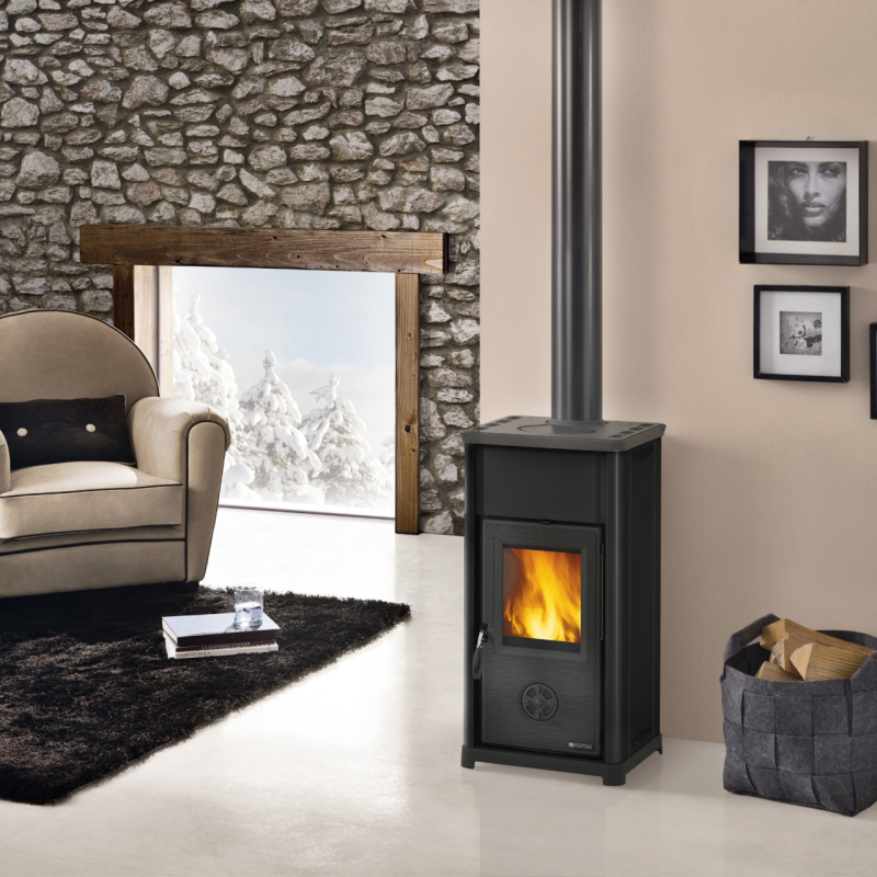 Stufa a legno Tea Antracite