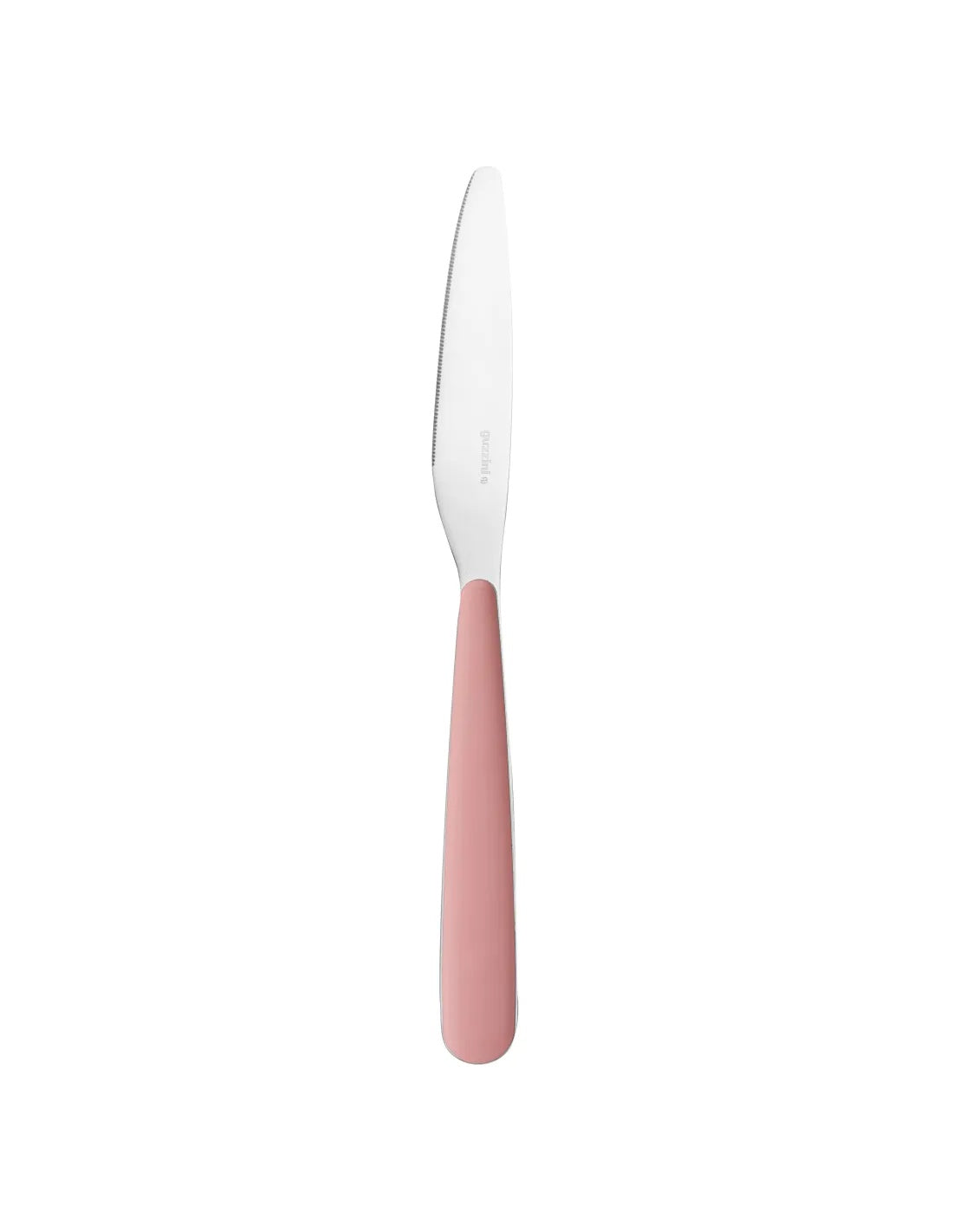 Coltello da tavola in acciaio inox rosa cipria