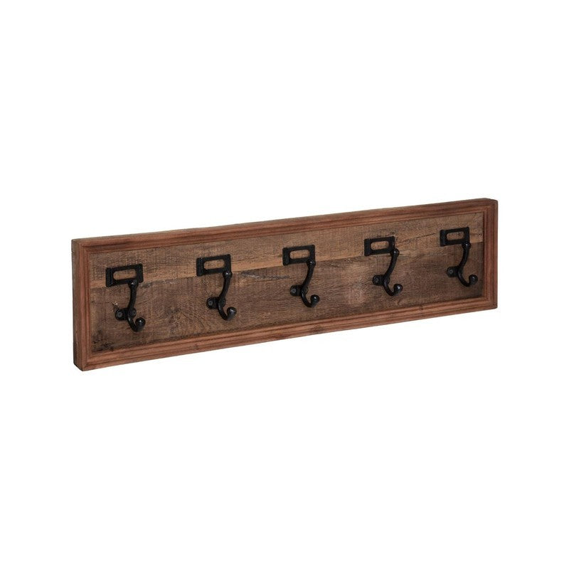 Kleiderbügel mit 5 Haken 82x20 cm Holz
