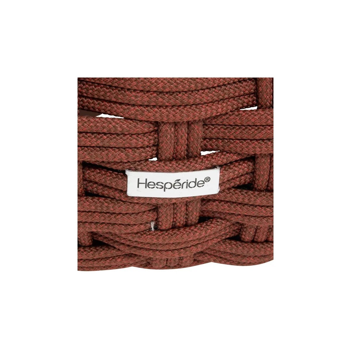 Puf reposapiés de caoba Obbae Ø48,5 x 38 cm