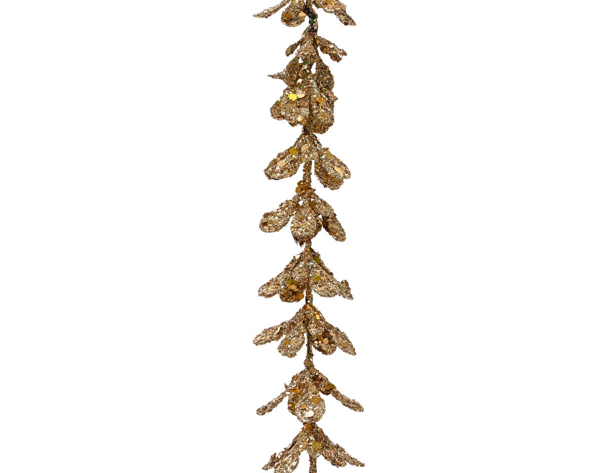 GHIRLANDA ORO GLITTER H. 150cm x Mon. 3cm x lar. 3cm