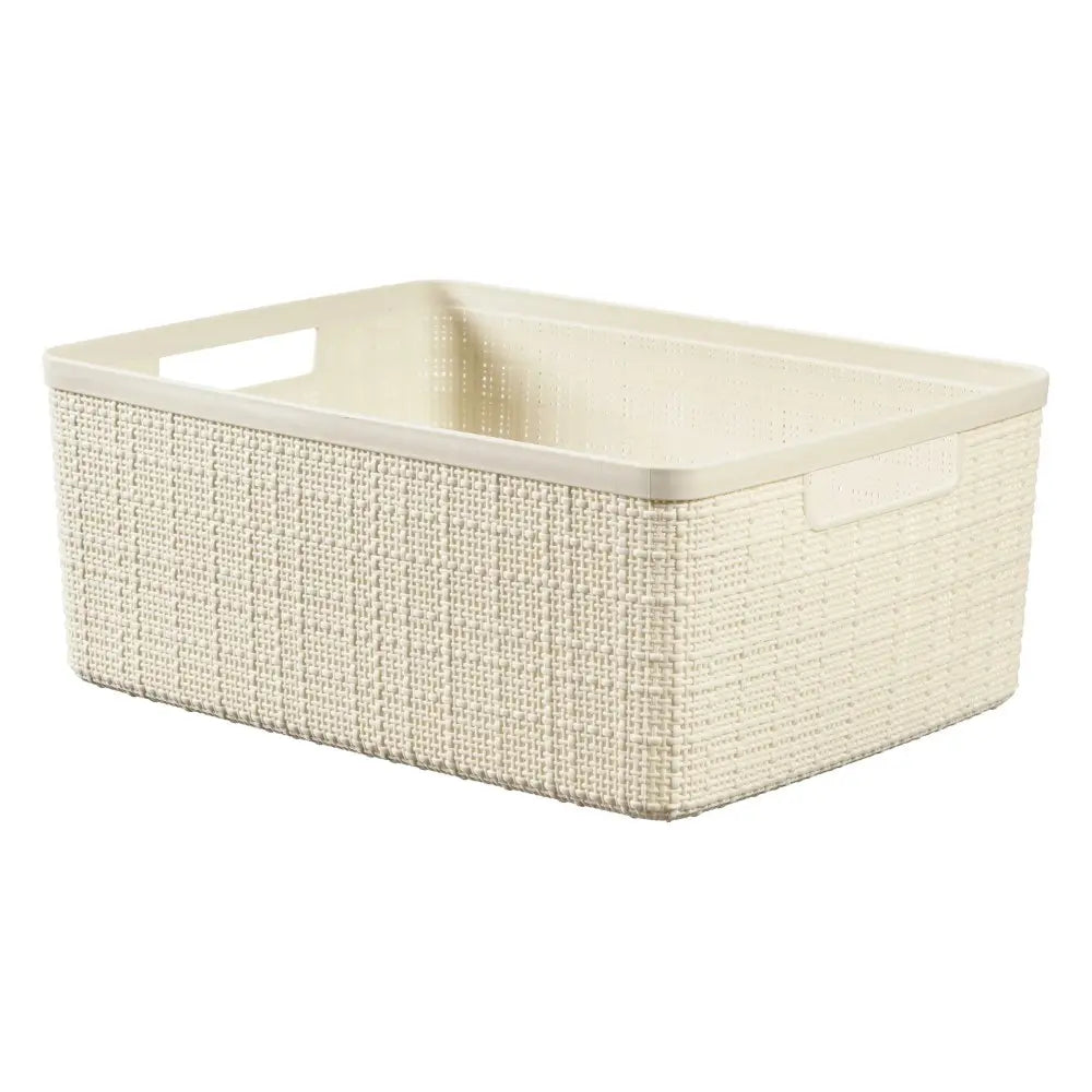 Curver Jute rectangular ivory basket 12l cm 36x28x15 h