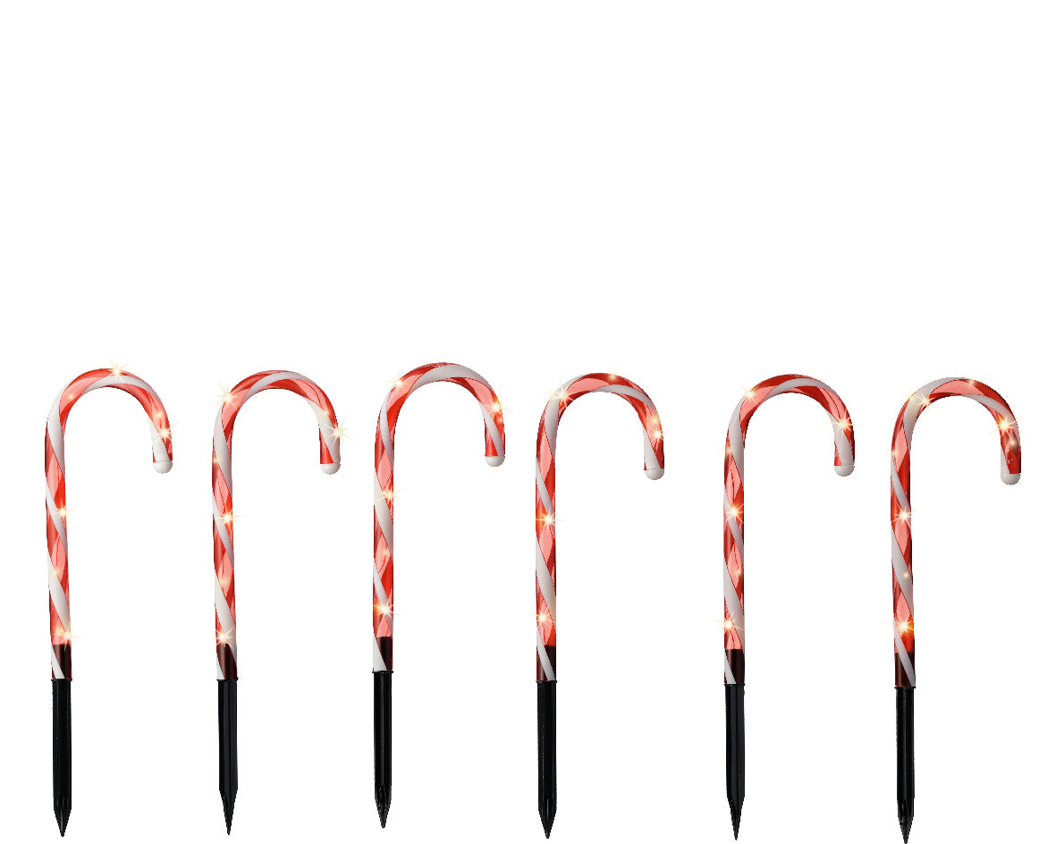 Set of 6 Solar light sticks 250x1.7x25 cm