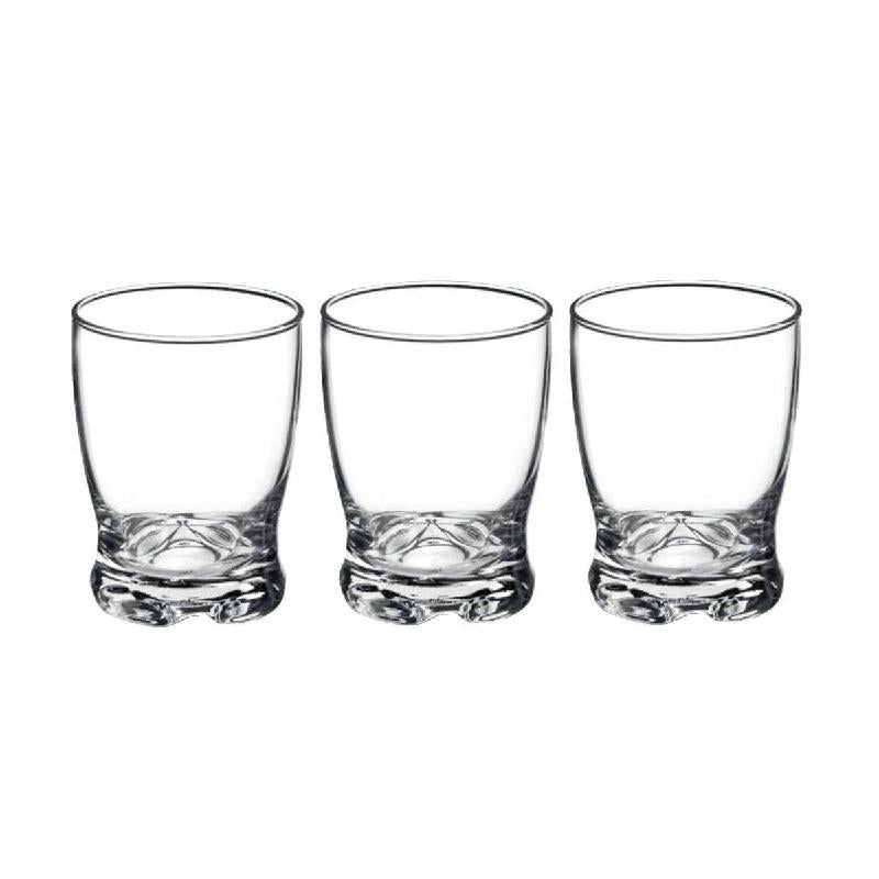 Set mit 3 transparenten Madison-Gläsern