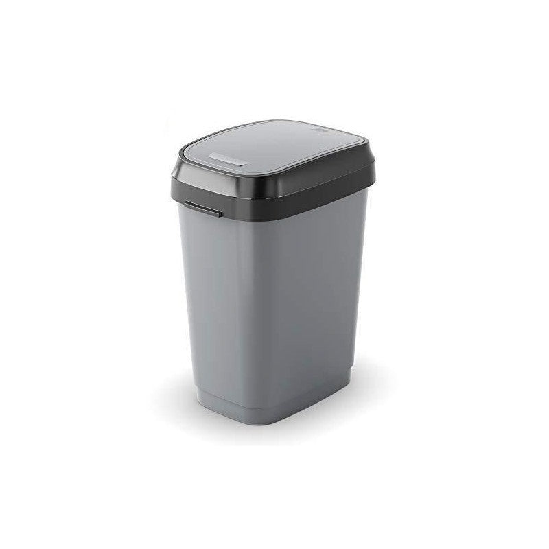 Keter Swing gray waste bin 50l cm 60x30.5x42 h
