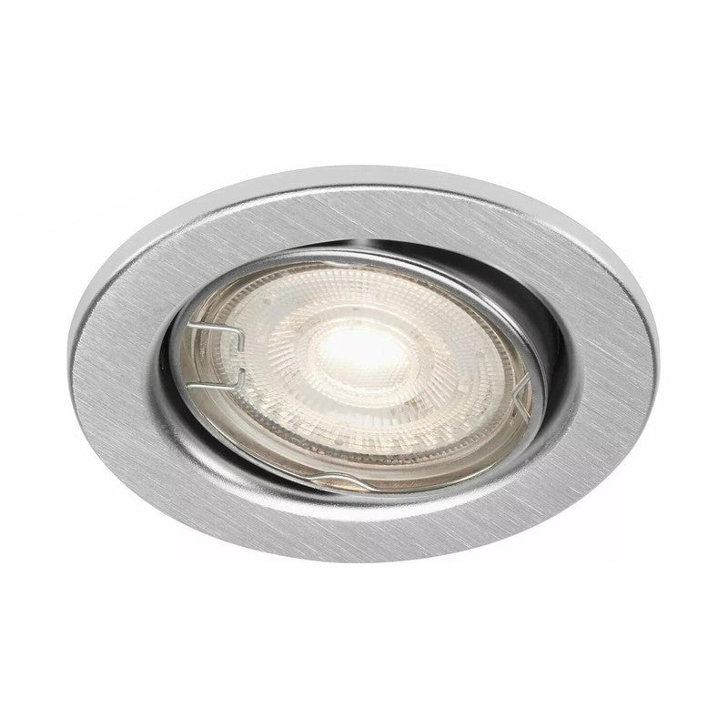 Adjustable GU10 recessed spotlight Ø 8.6 cm in aluminium