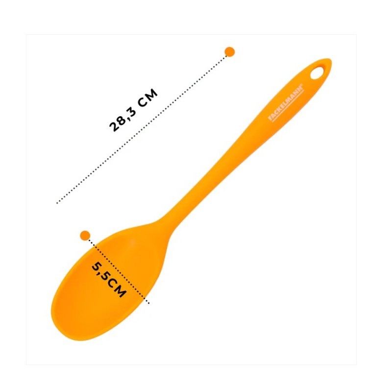 Cucchiaio da cucina in silicone giallo linea Soft Collection cm 28