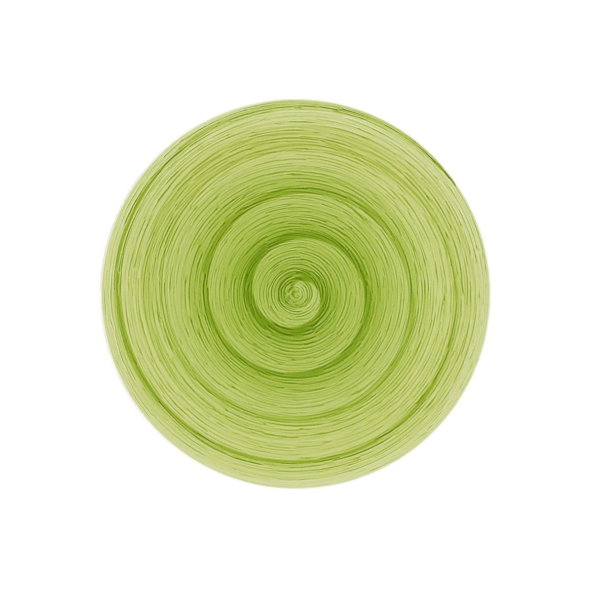 Lime Memento Plato llano de mesa de cerámica pintada a mano Ø 27,5 cm