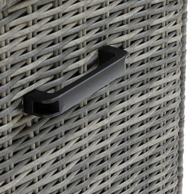 Baule aus geflochtetem Kunstharz in Schattenbraun - 600 Liter