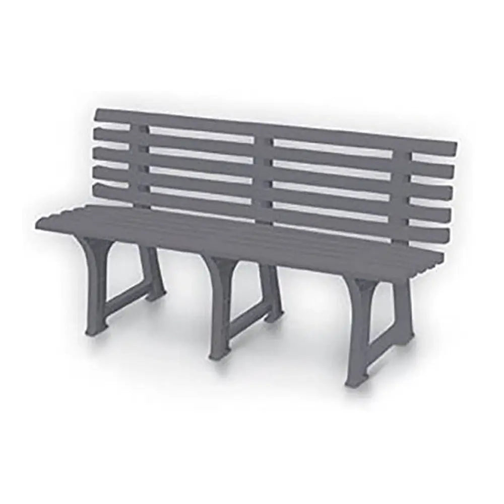 Isotta 3-Sitzer-Bank 147x51x75h cm taubengrau
