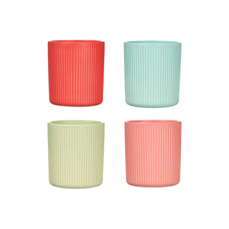 Striped glasses 270 ml assorted colours