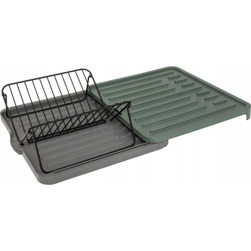 NEO dish drainer with extractable basket, green