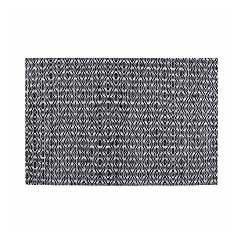 Mantel individual geométrico 45x30cm negro