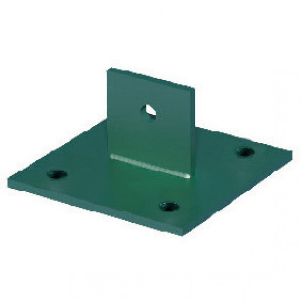 Ground fixing plate for lightning poles