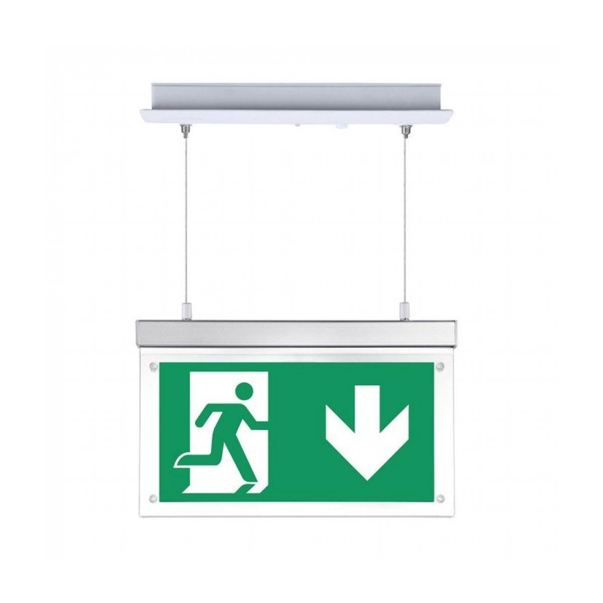 2w recessed hanging emergency exit