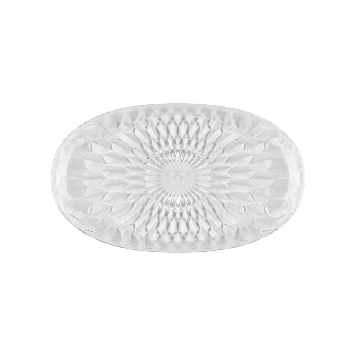 Vassoio ovale grande 45x26,5x3,3 cm trasparente