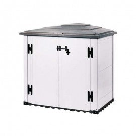 Garden Shed BOX URBAN 100 Grey 131x88xh.111 cm