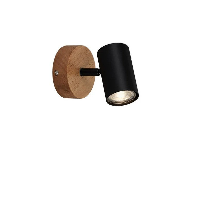 Spot Muritz GU10 9 cm black/wood