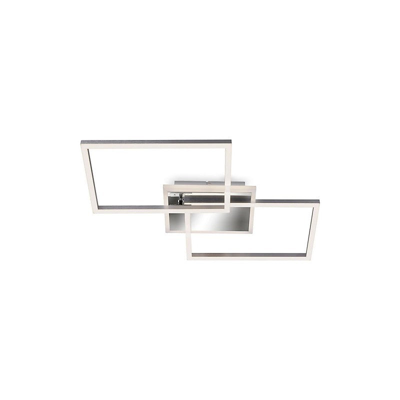 Rectangular LED ceiling light 50 cm 40w 4400lm chrome