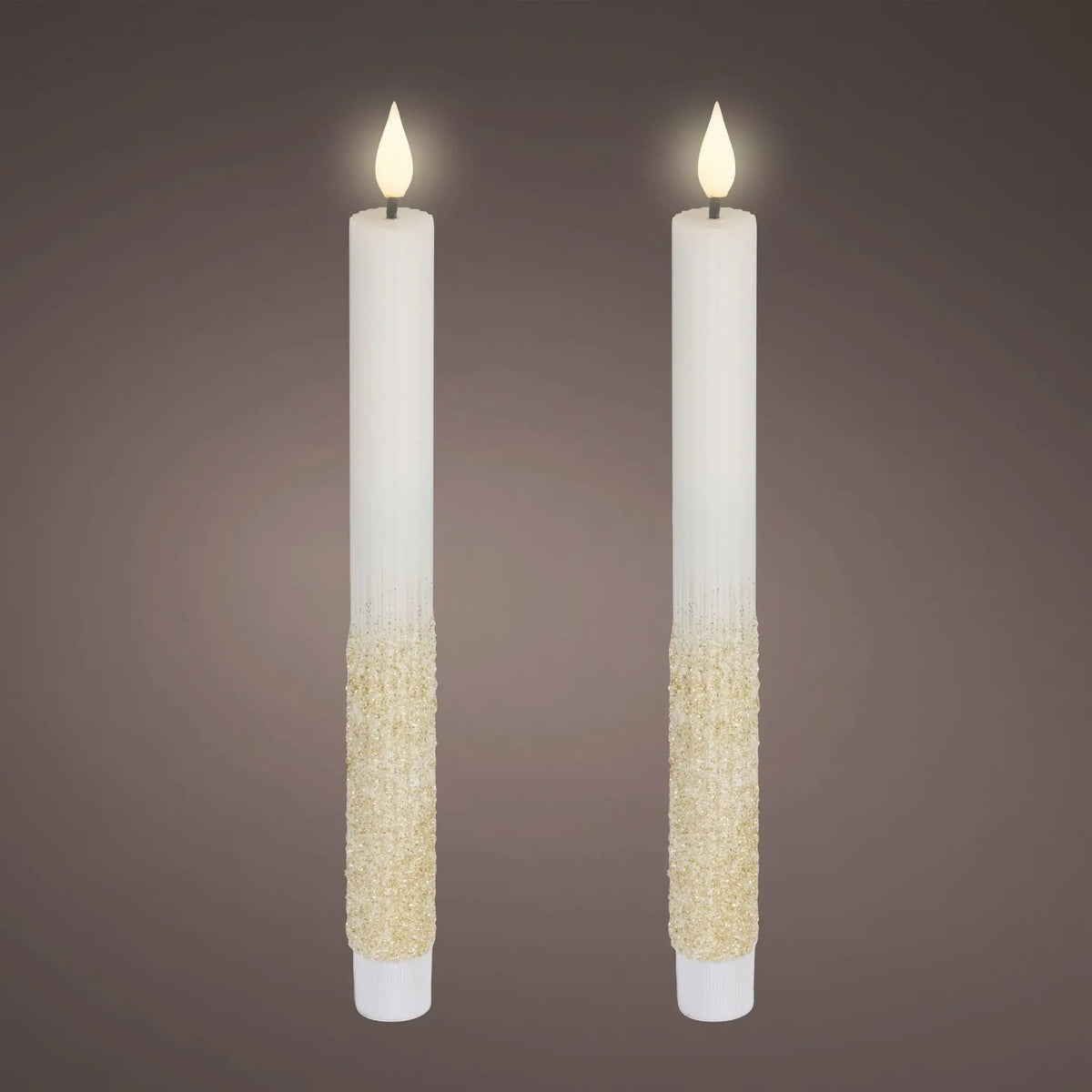 Set 2 candele LED H24,5 cm