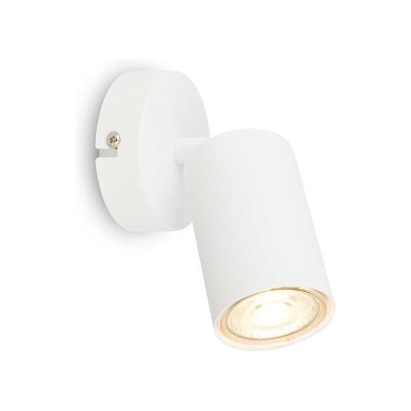 Foco de pared regulable GU10 blanco