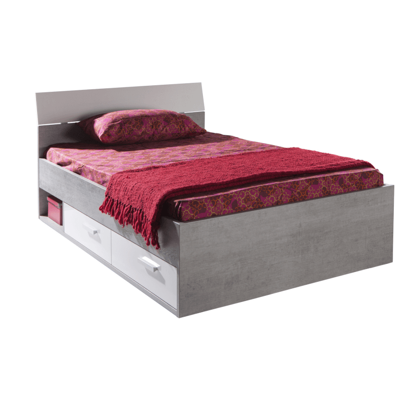 Mi Piace Queensize-Bett mit 2 Schubladen