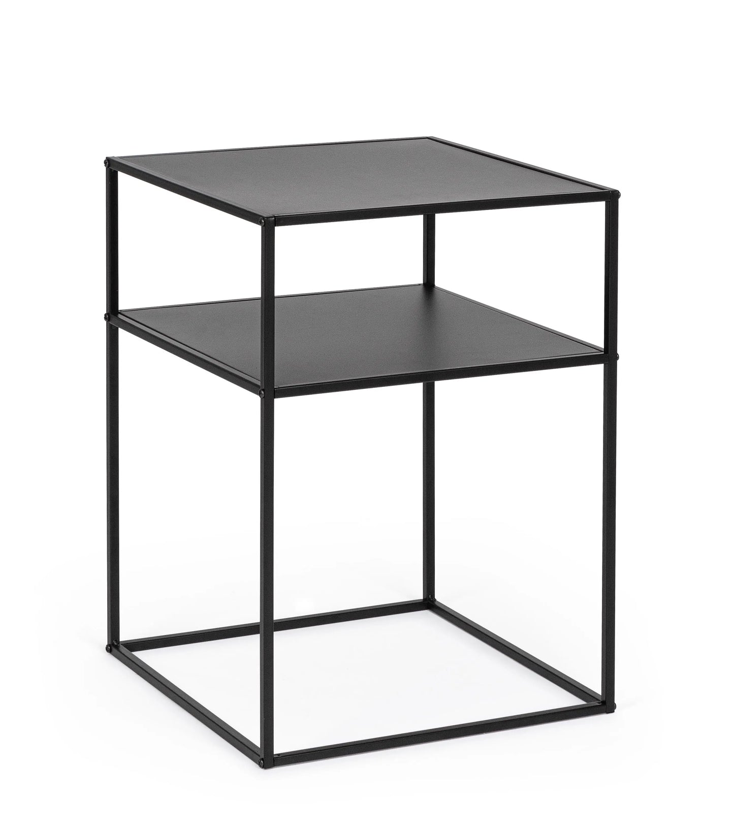 Consolle 2 piani Alrik nera 37.5 x 50.5 h cm